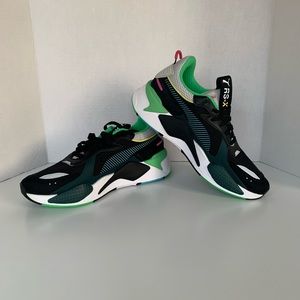 PUMA RS-X Toys Sneakers Black/Blue Atoll- Size 9.5